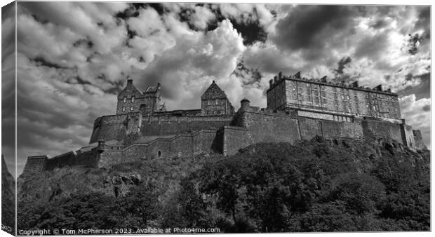 Historic Edinburgh Castle's Timeless Presence Canvas Print by Tom McPherson