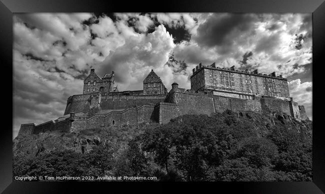 Historic Edinburgh Castle's Timeless Presence Framed Print by Tom McPherson