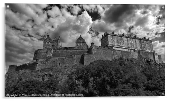 Historic Edinburgh Castle's Timeless Presence Acrylic by Tom McPherson