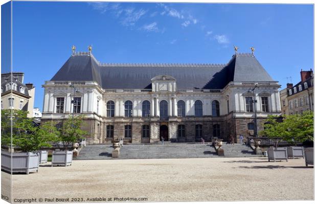 Breton Parliament, Rennes Canvas Print by Paul Boizot