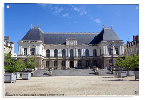 Breton Parliament, Rennes Acrylic by Paul Boizot