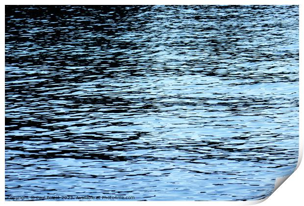 Blue sea ripples, Alonissos Print by Paul Boizot