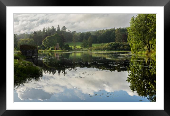 Dalswinton Loch Dumfries & Galloway Framed Mounted Print by christian maltby