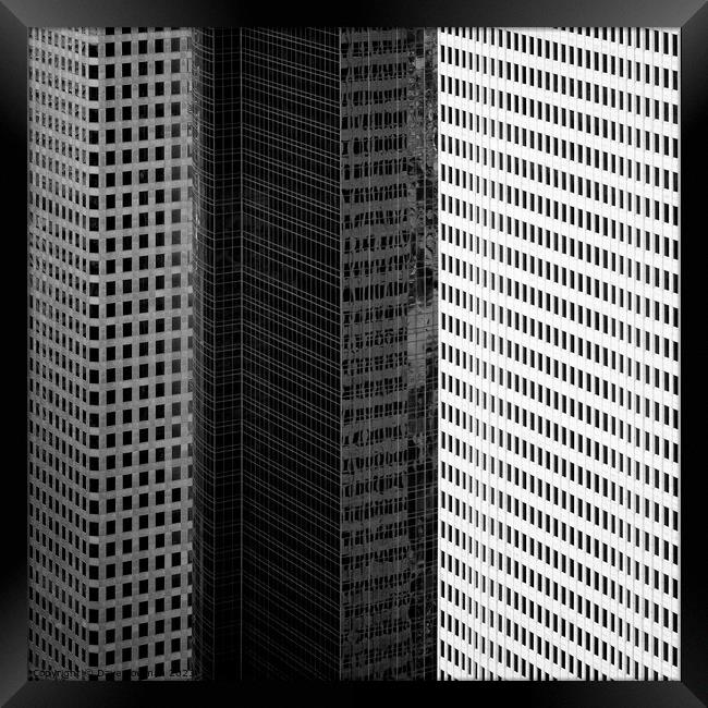 City Blocks Framed Print by Dave Bowman