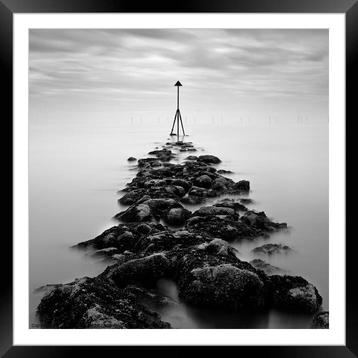 Receding Tide Framed Mounted Print by Dave Bowman