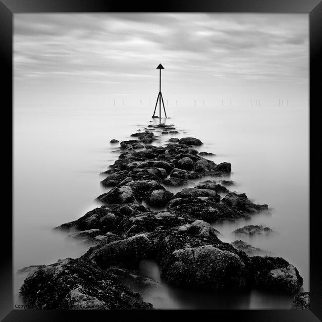 Receding Tide Framed Print by Dave Bowman