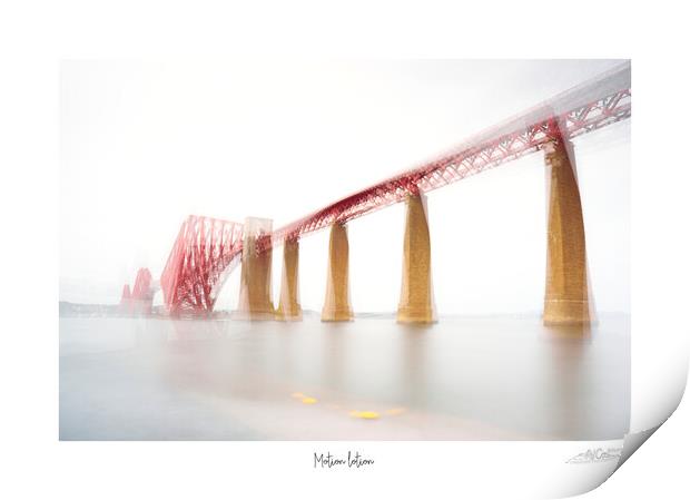 Motion lotion fine art ICM image of the Forth rail bridge in  bonnie Scotland  Print by JC studios LRPS ARPS