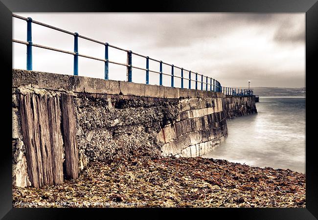 Weymouth Stone Pier Framed Print by Chris Frost
