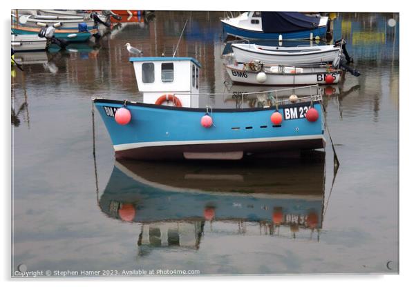Harbour Reflection Acrylic by Stephen Hamer