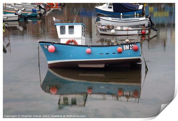 Harbour Reflection Print by Stephen Hamer