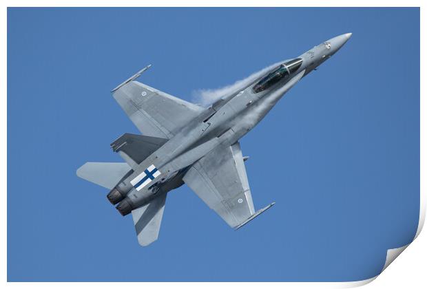 MCDONNELL DOUGLAS F/A-18C HORNET Print by J Biggadike