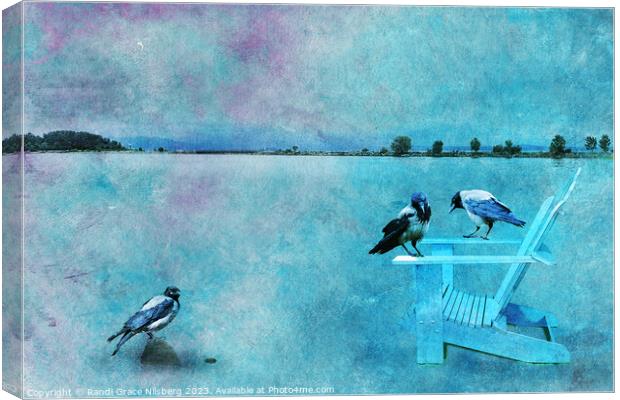 Crow Life Canvas Print by Randi Grace Nilsberg