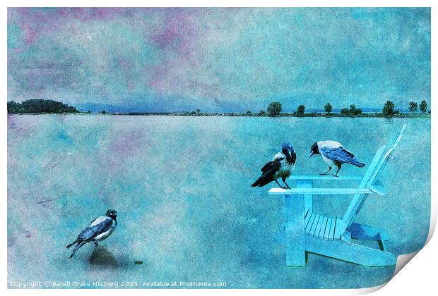 Crow Life Print by Randi Grace Nilsberg