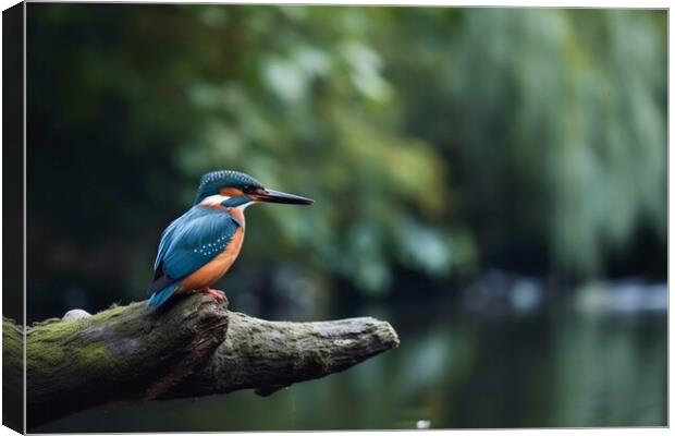 Kingfisher Canvas Print by Picture Wizard