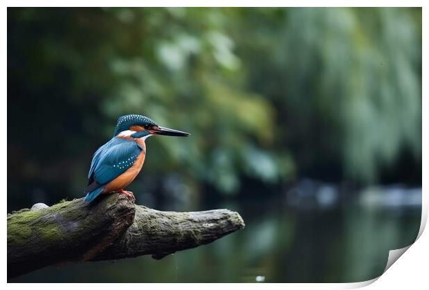 Kingfisher Print by Picture Wizard