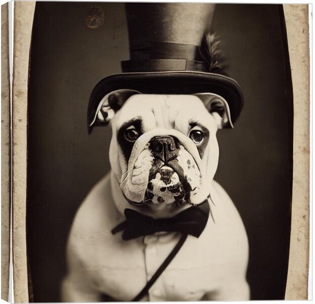 Mr Bulldog Canvas Print by Picture Wizard