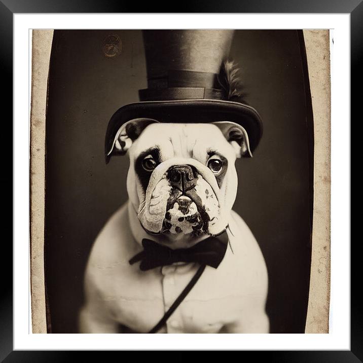 Mr Bulldog Framed Mounted Print by Picture Wizard