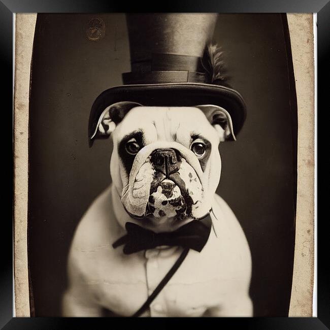 Mr Bulldog Framed Print by Picture Wizard