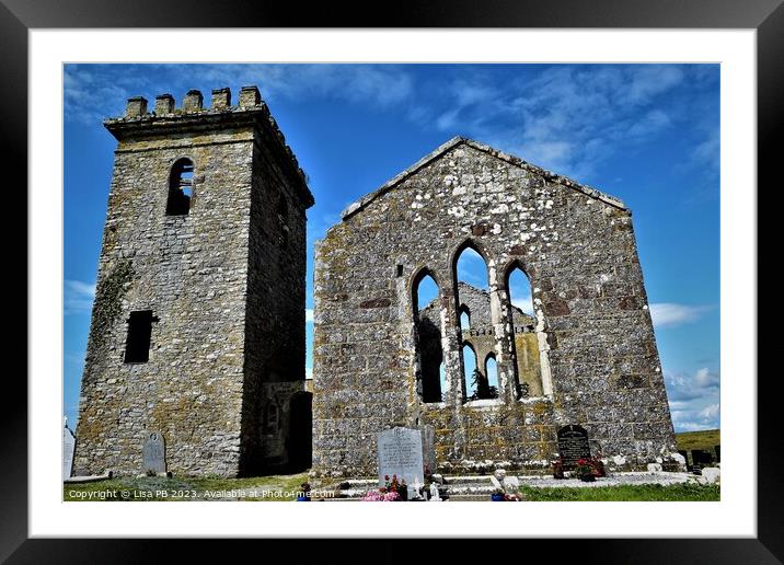 Templetown Church Framed Mounted Print by Lisa PB