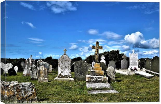 Templetown Cemetery Canvas Print by Lisa PB