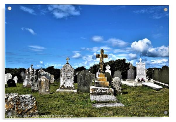 Templetown Cemetery Acrylic by Lisa PB