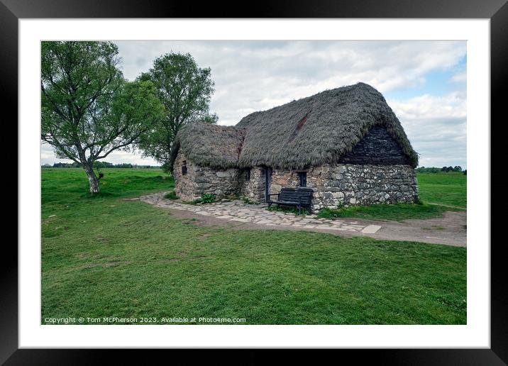 Echoes of History: Culloden's Leanach Cottage Framed Mounted Print by Tom McPherson
