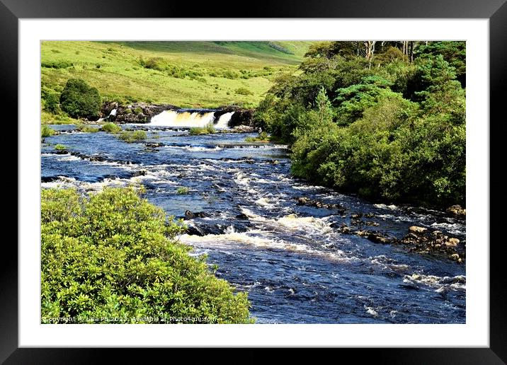 River and Waterfall Framed Mounted Print by Lisa PB