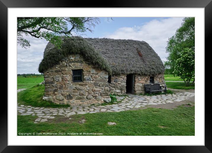 Battle-Worn Leanach Cottage: Culloden's Icon Framed Mounted Print by Tom McPherson