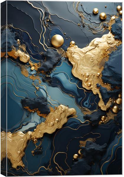 Liquid Gold  Canvas Print by CC Designs