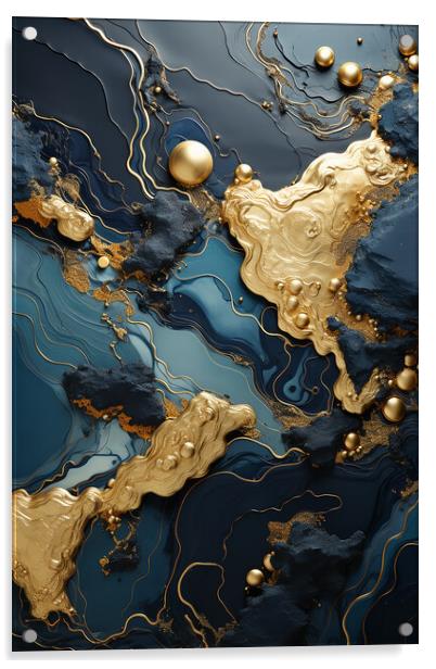 Liquid Gold  Acrylic by CC Designs