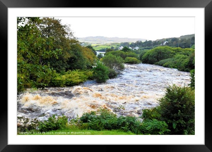 FLowing River Framed Mounted Print by Lisa PB