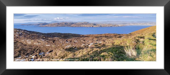 Sheephaven bay, Donegal, Ireland Panorama Framed Mounted Print by jim Hamilton