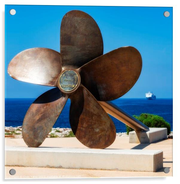 Iscomar Propeller Ciutadella Menorca Acrylic by Craig Yates