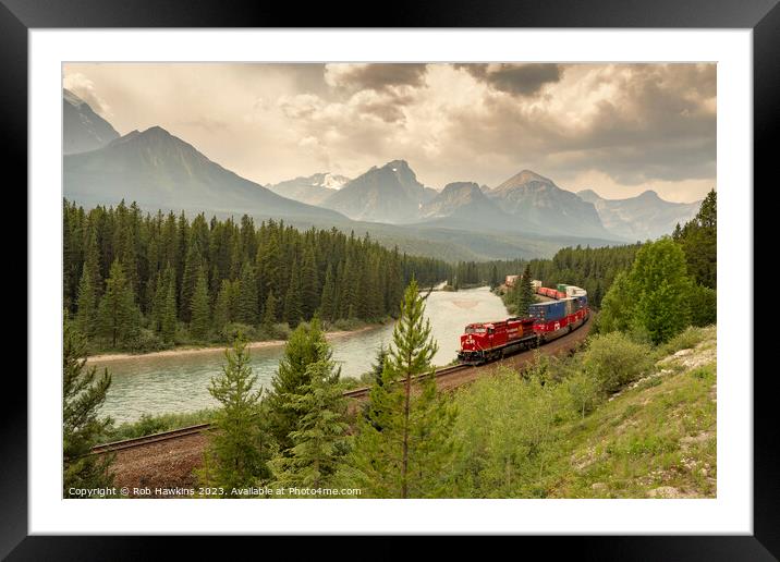 Freight at Morant's Curve Framed Mounted Print by Rob Hawkins