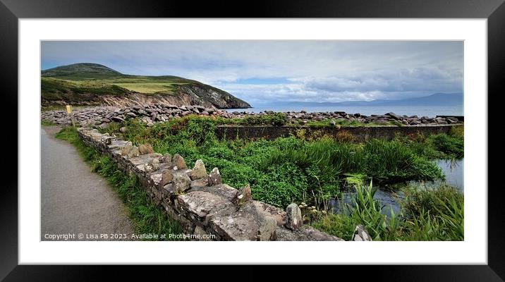 Rocky Pathway Framed Mounted Print by Lisa PB
