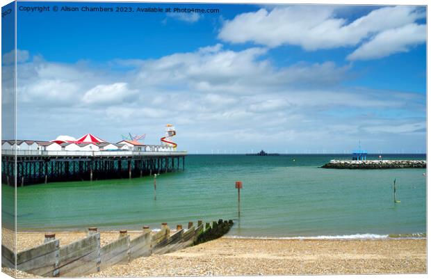 Herne Bay Canvas Print by Alison Chambers