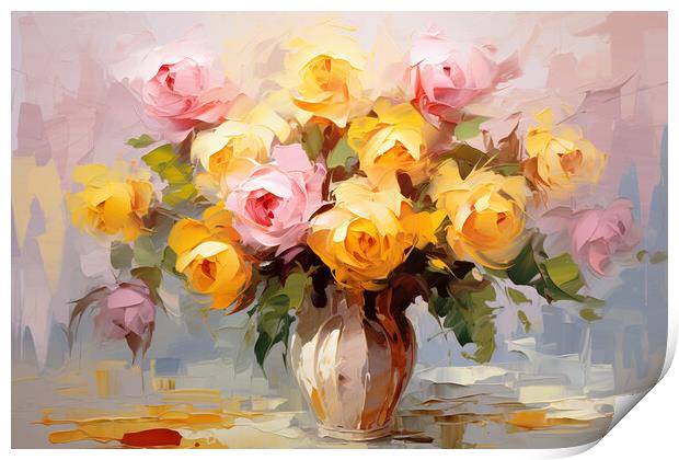 Flowers Painting  Print by Picture Wizard