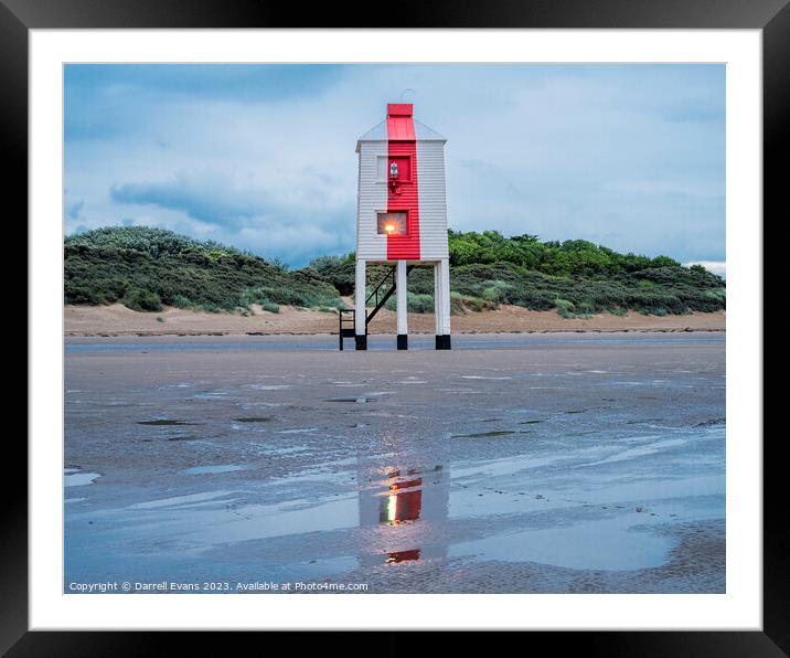 Burnham-On-Sea Lighthouse Framed Mounted Print by Darrell Evans