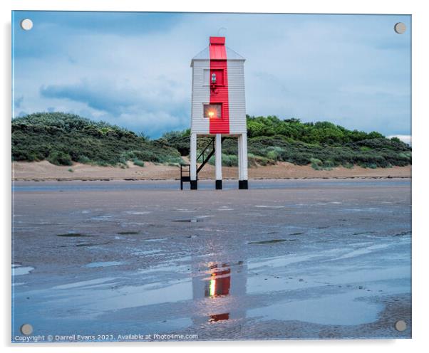 Burnham-On-Sea Lighthouse Acrylic by Darrell Evans