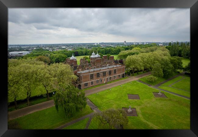 Aston Hall Framed Print by Apollo Aerial Photography