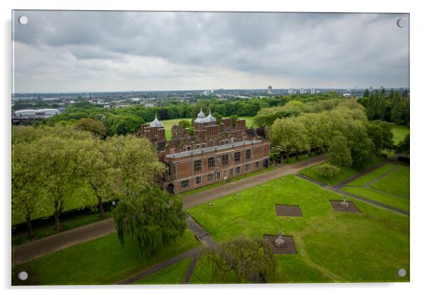 Aston Hall Acrylic by Apollo Aerial Photography