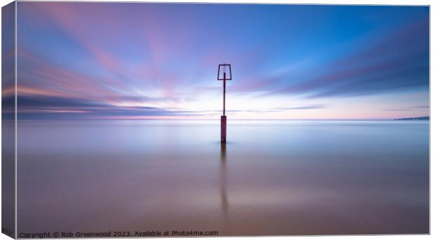Serene sescape Canvas Print by Rob Greenwood