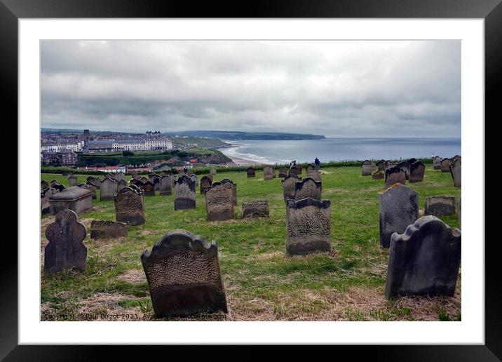 St. Mary’s churchyard view, Whitby Framed Mounted Print by Paul Boizot
