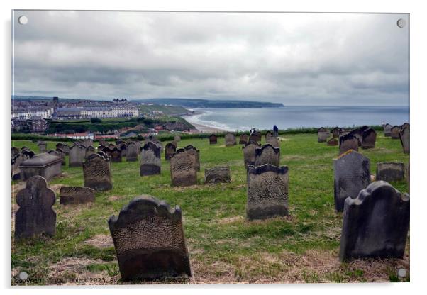 St. Mary’s churchyard view, Whitby Acrylic by Paul Boizot
