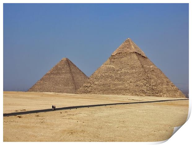 The Great Pyramids of Giza Print by Antony Robinson
