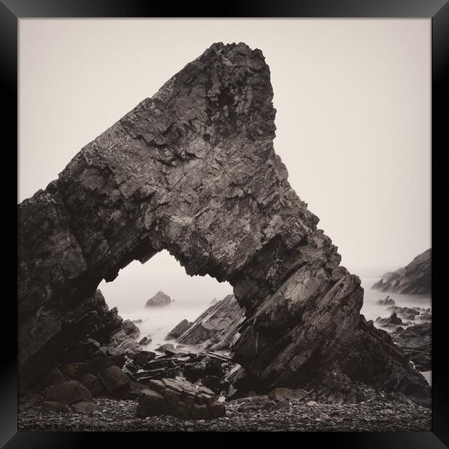 Needle's Eye Rock Framed Print by Dave Bowman