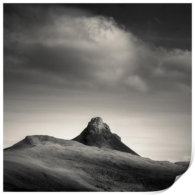 Clouds Over Stac Pollaidh Print by Dave Bowman
