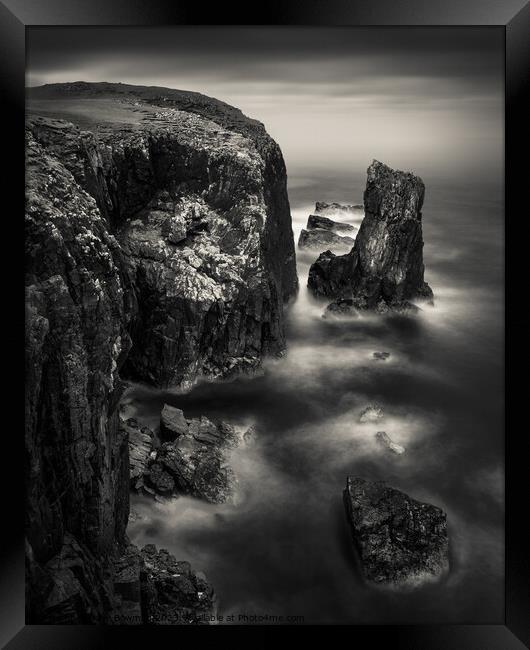 Butt of Lewis Cliffs Framed Print by Dave Bowman