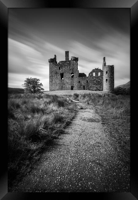 Path to Kilchurn Castle Framed Print by Dave Bowman