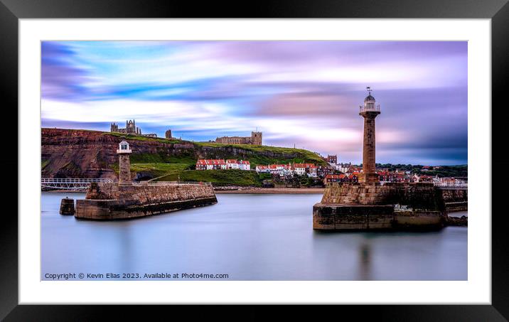 Whitby abbey Framed Mounted Print by Kevin Elias